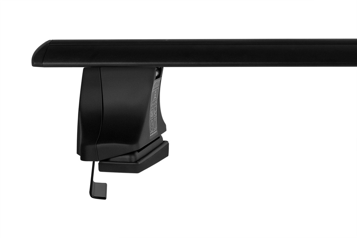 Багажник модельный на гладкую крышу Атлант B крыловидные черные дуги с предпрогибом фото 4