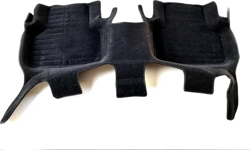 Коврики текстильные Euromat 3D 5D с высокими бортами для салона Audi Q7 II 2015-2022 Черные фото 4