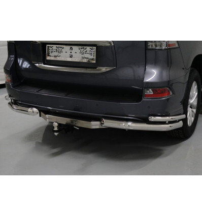 Фаркоп оцинкованный ТСС с накладкой с надписью Lexus для Lexus GX460 J150 (Mk.II) 2019-2023  шар Е фото 5
