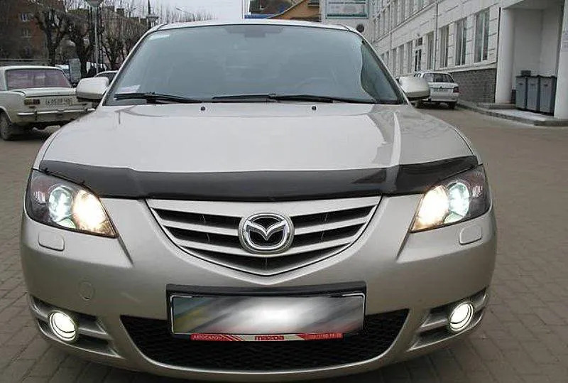 Дефлектор SIM для капота Mazda 3 I седан 2005-2008 фото 2