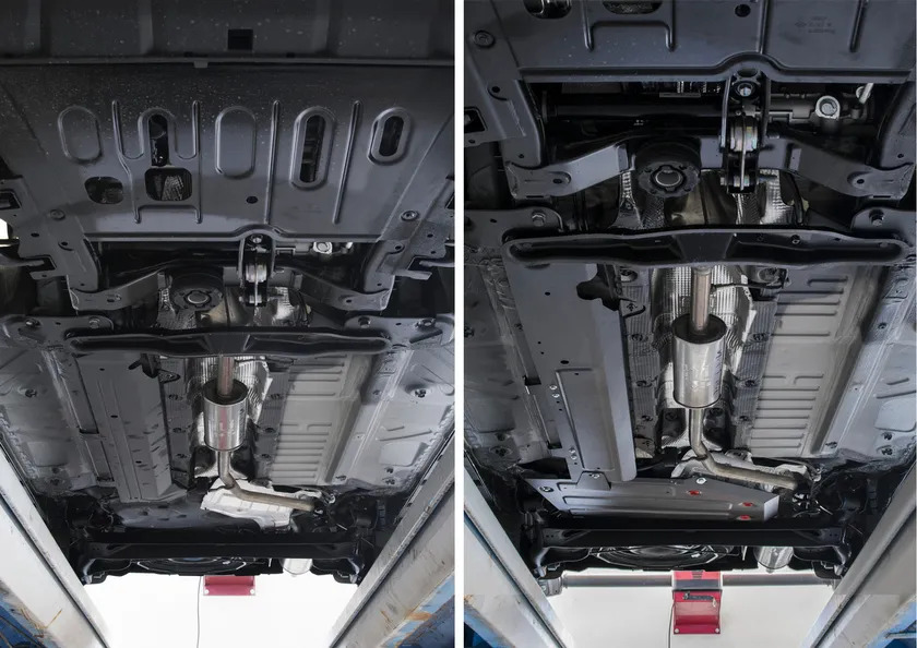 Защита АвтоБРОНЯ для топливного бака Nissan Terrano III FWD 2014-2022 фото 3