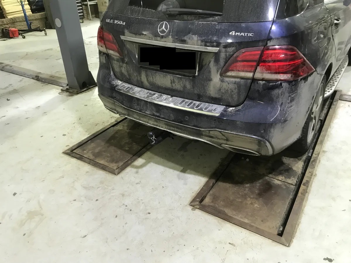 Быстросъёмный фаркоп Steinhof для Mercedes GLE-Class w166 (Mk.I) 2015-2018 Шар AV фото 4