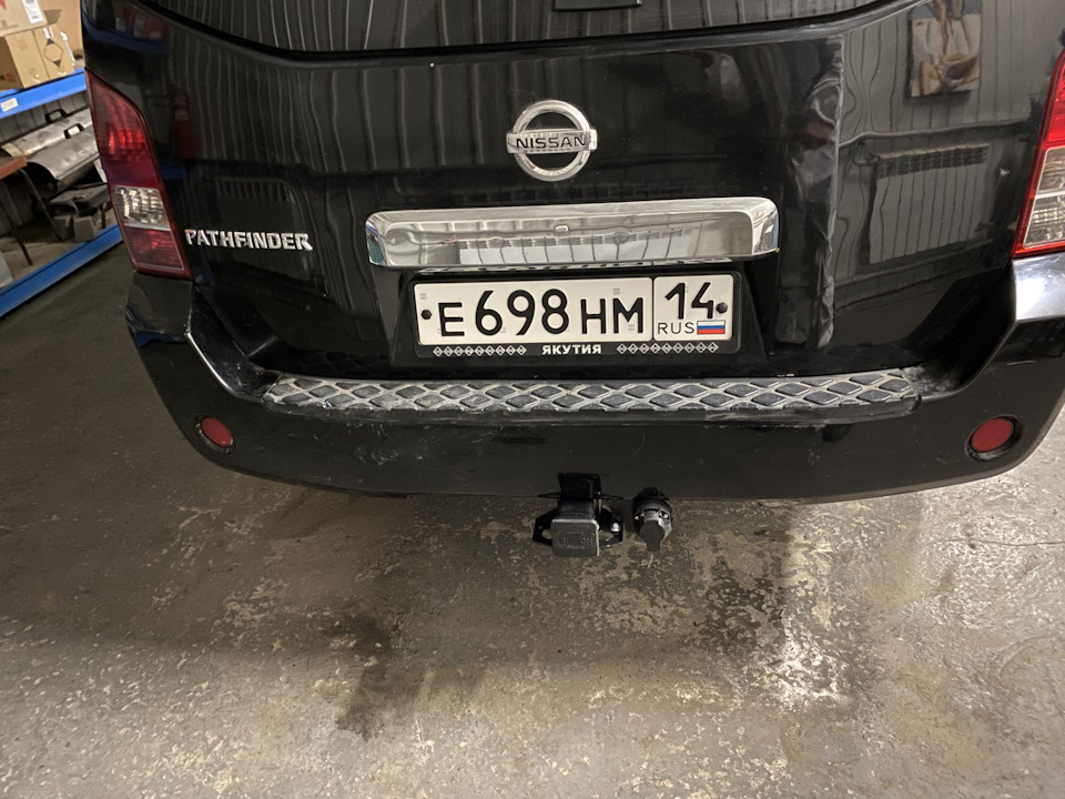 Быстросъёмный фаркоп Бизон с системой антистук для  Nissan Pathfinder R51 (Mk.III) 2004-2014 Шар Е фото 5