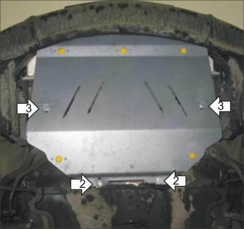 Защита алюминиевая Мотодор для радиатора BMW 6-серия E63 2003-2005