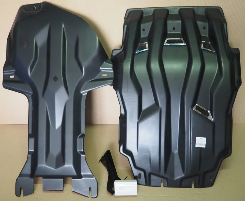 Защита композитная АВС-Дизайн для картера, редуктора и КПП Lexus LX570 2015-2022 с сеткой (2 части)