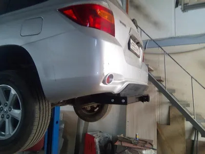 Быстросъёмный фаркоп Бизон с системой антистук для  Toyota Highlander  2003-2010 / Lexus RX 300 / 350 /400 2003-2009 Шар Е фото 3