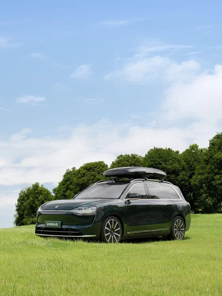 Автобокс Enroad Nomadix Pro Roof Box (XXL-Slim-450-E-black) фото 12