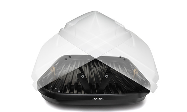 Бокс на крышу PILIGRIM Магнум 580 белый матовый фото 2