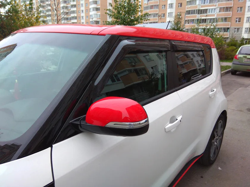 Дефлекторы SIM для окон Kia Soul II 2013-2019 фото 2