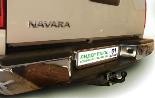 Фаркоп Лидер-Плюс для Nissan Navara Double Cab D40 со ступенькой 2005- фото 2