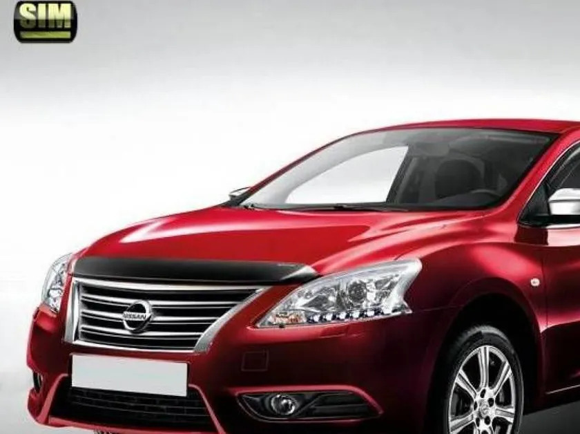 Дефлектор SIM для капота Nissan Sentra B17 седан 2014-2022 фото 3