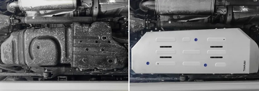 Защита алюминиевая Rival для топливного бака Toyota 4Runner 2013-2022 фото 3