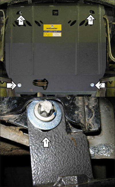 Защита Мотодор для картера, КПП Suzuki Ignis 2003-2008