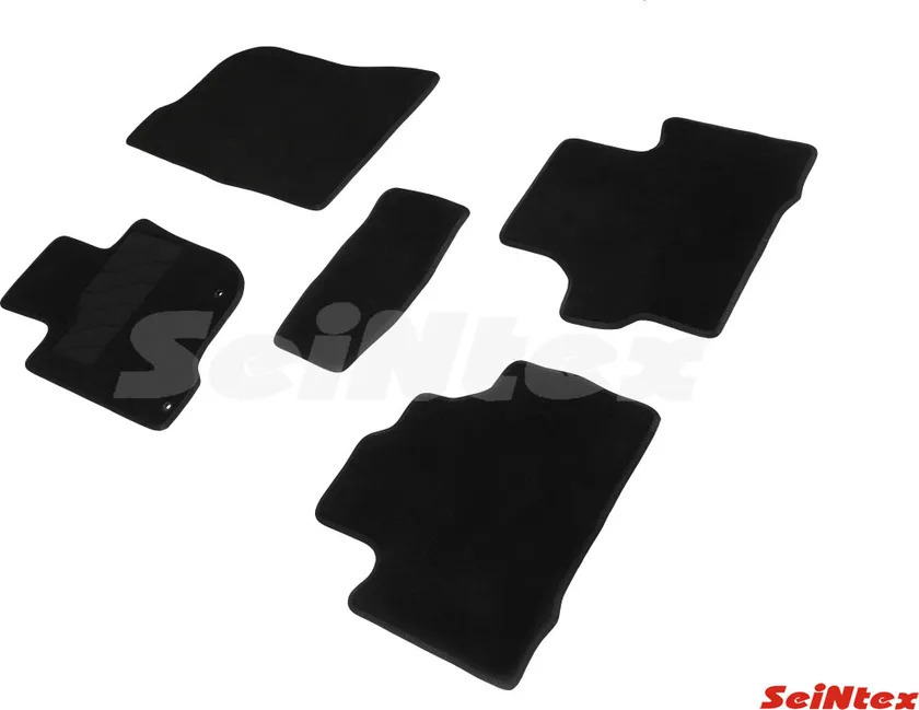 Коврики текстильные Seintex на нескользящей основе для салона Mitsubishi Pajero Sport III 2015-2022 фото 2