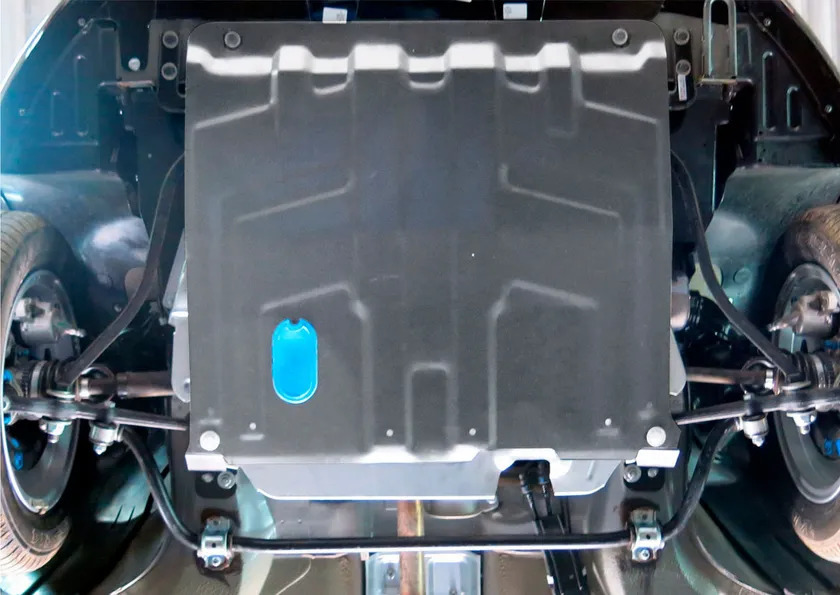 Защита алюминиевая Rival для картера и КПП Datsun mi-DO 2015-2020 фото 2