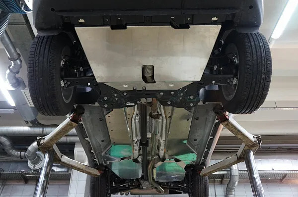 Защита алюминиевая АВС-Дизайн для картера, днища, бака Jeep Renegade 2014-2022