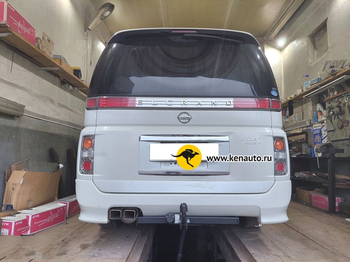 Фаркоп Halty для Nissan Elgrand E51 (Mk.II) 2002-2010 шар А фото 5
