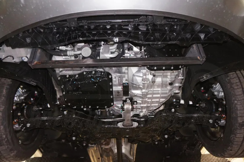Защита композитная АВС-Дизайн для картера и КПП Kia Sorento III Prime 2014-2020 фото 4