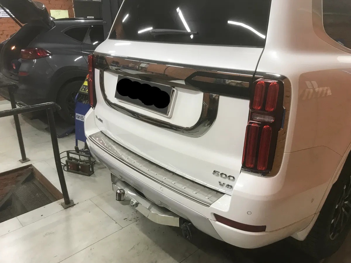 Оцинкованный фаркоп Baltex с накладкой из нержавеющей стали для Tank 500 2022- Шар F фото 5