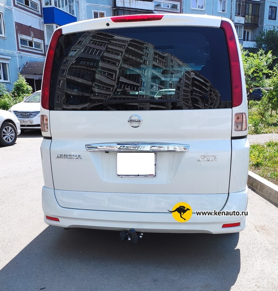 Фаркоп Halty для Nissan Serena C25 (Mk.III) Highway Star 2005-2010 шар А фото 7
