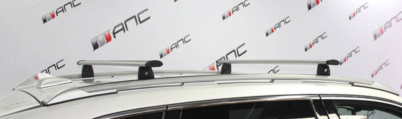 Багажник на рейлинги APS серые аэродинамические дуги 120 см фото 4