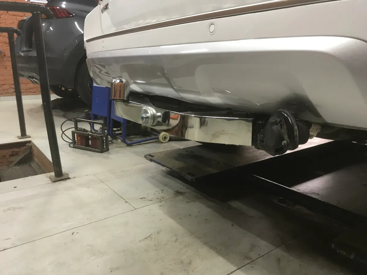 Оцинкованный фаркоп Baltex с накладкой из нержавеющей стали для Tank 500 2022- Шар F фото 3