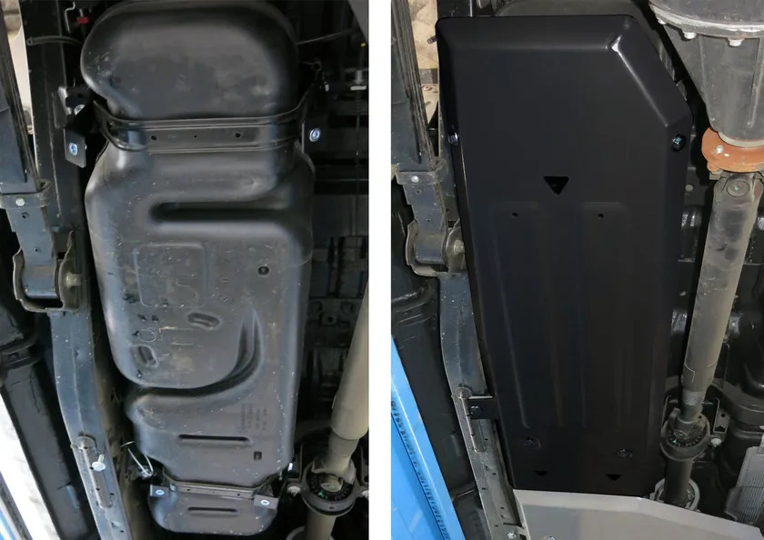 Защита АвтоБРОНЯ для топливного бака Ford Ranger III 2011-2015 фото 2