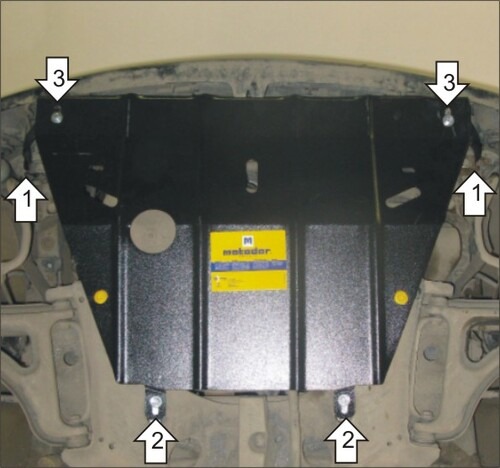 Защита Мотодор для картера, КПП Renault Twingo 1995-2000