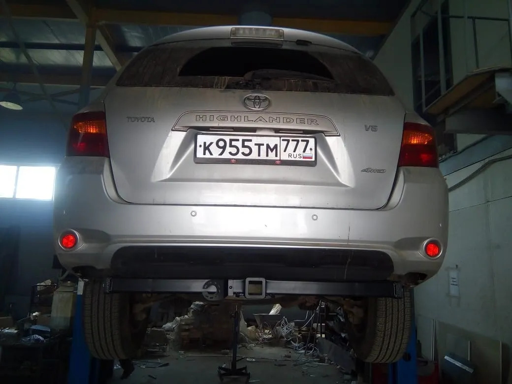 Быстросъёмный фаркоп Бизон с системой антистук для  Toyota Highlander  2003-2010 / Lexus RX 300 / 350 /400 2003-2009 Шар Е фото 4