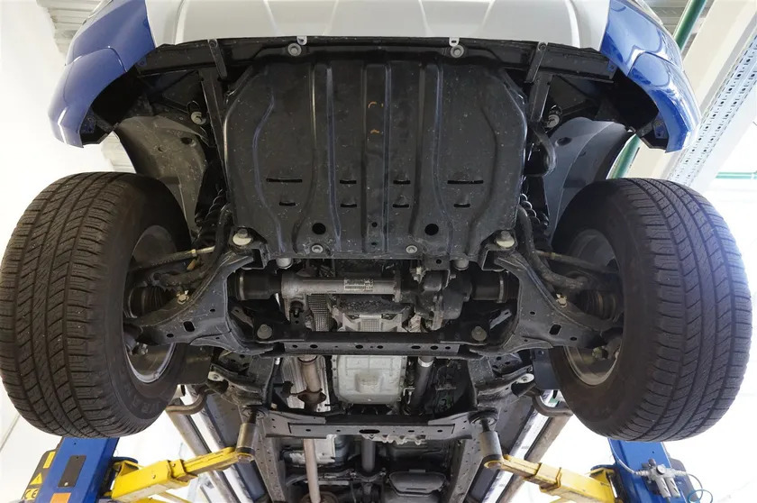 Защита алюминиевая АВС-Дизайн для КПП и РК Ford Ranger IV 2012-2022 фото 2