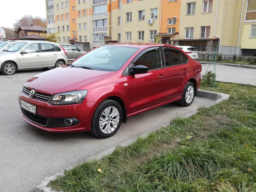 Дефлекторы V-Star для окон Volkswagen Polo V седан 2009-2020 фото 2