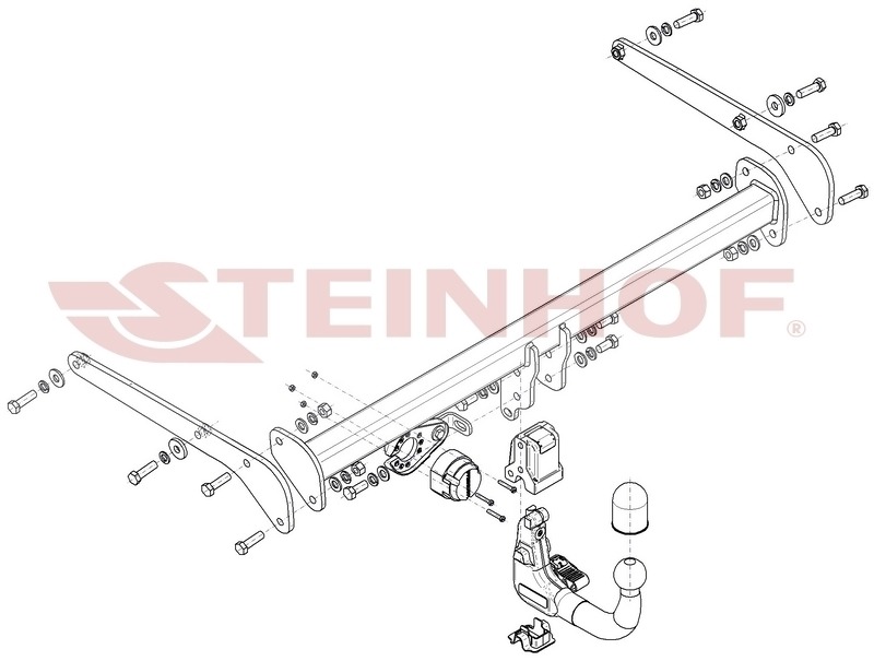 Фаркоп Steinhof для Toyota Corolla Cross (Mk.I) 2022- шар V