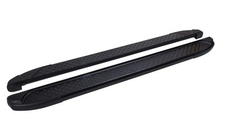 Пороги алюминиевые Сan Otomotiv Sapphire Black для Nissan X-Trail