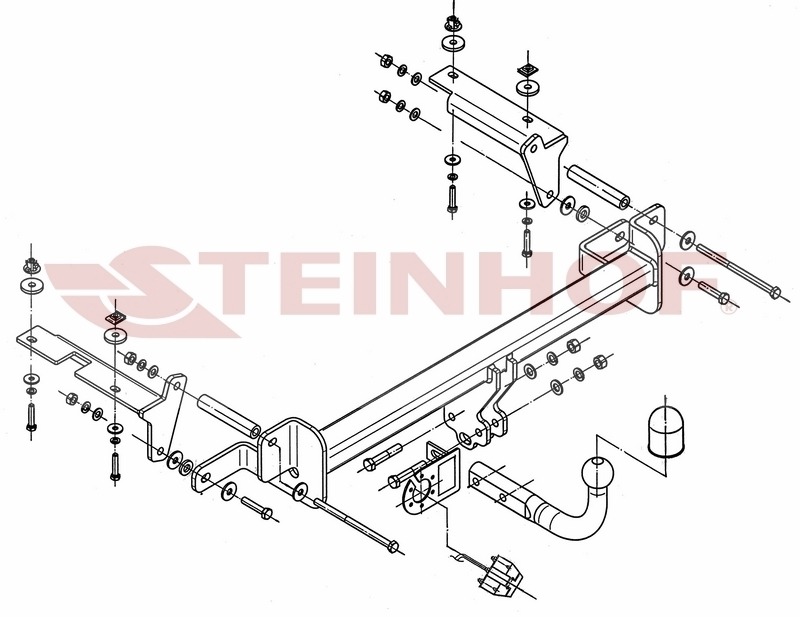 Фаркоп Steinhof для Opel Zafira B (Mk.II) кроме OPC 2005-2012 шар А