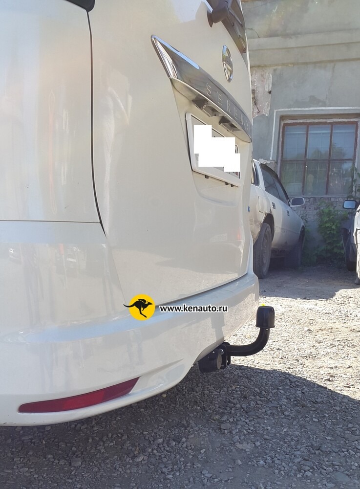 Фаркоп Halty для Nissan Serena C26 (Mk.IV) Highway Star, без парктроников 2010-2016 шар А фото 4