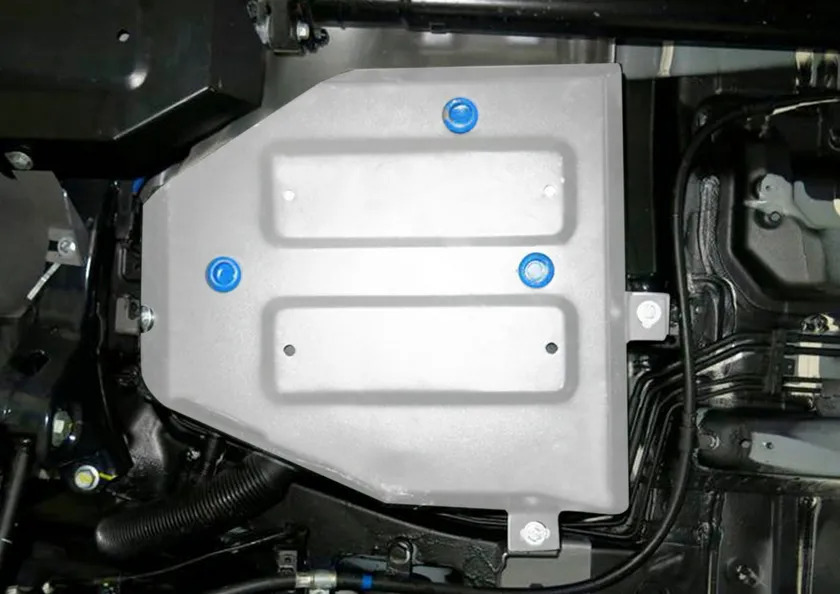 Защита алюминиевая Rival для топливного бака Hyundai ix35 4WD 2010-2015 фото 2