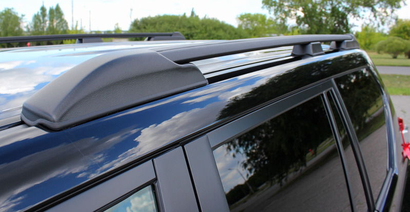 Рейлинги на крышу АПС черные для Toyota Land Cruiser Prado фото 7