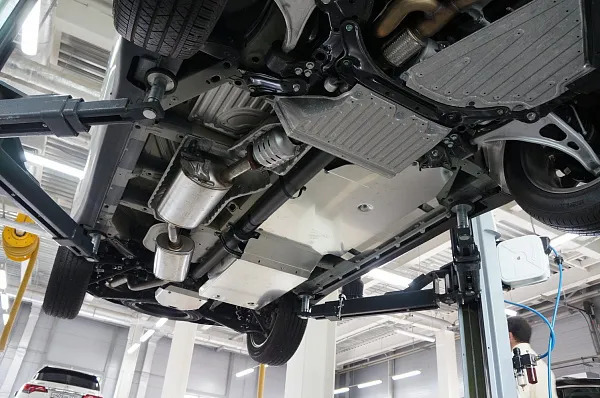 Защита алюминиевая АВС-Дизайн для топливного бака, топливных и тормозных трубок, РК Acura MDX 16 2013-2020 (3 части)