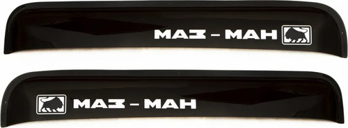 Дефлекторы REIN для окон (накладной скотч 3М) (2 шт.) MAZ-MAN 1998-2022 (прямой) Дымчатый