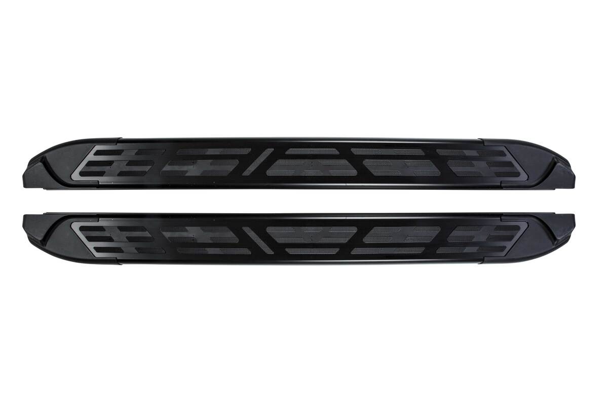 Пороги алюминиевые Сan Otomotiv Corund Black для Kia Sportage фото 2