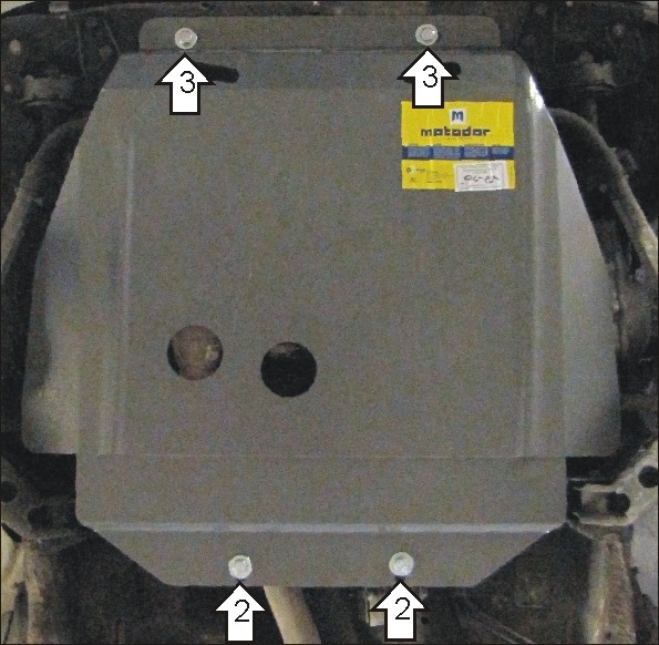 Защита Мотодор для картера, КПП Opel Corsa В 1994-2000