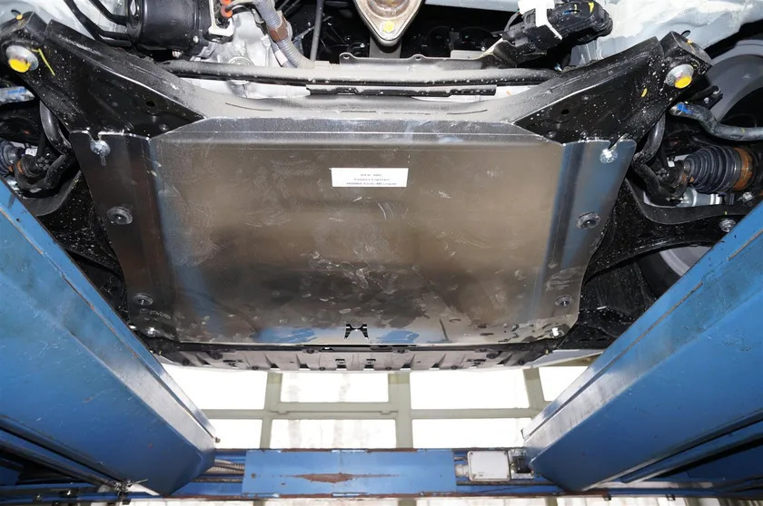 Защита алюминиевая АВС-Дизайн для картера и КПП Honda Civic IX седан 2011-2017 фото 3