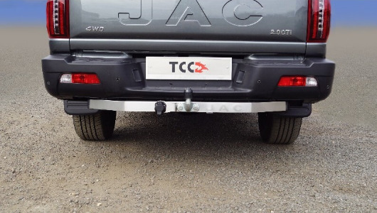 Фаркоп ТСС с накладкой из нерж. для JAC T9 (Mk.I)  2024- (4WD дизель) шар F фото 3