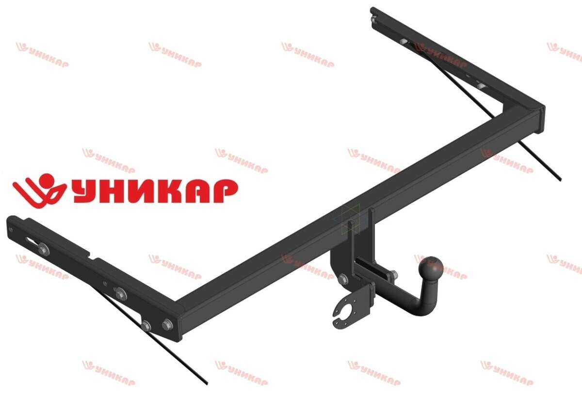Фаркоп УНИКАР для VOLKSWAGEN TIGUAN 2007-2019/Skoda Superb 2009 -2018/Skoda Yeti/Skoda Kodiaq/Skoda Karoq/Audi Q3 2011- Шар А