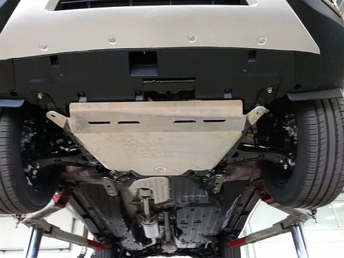 Защита алюминиевая АВС-Дизайн для картера и КПП Honda CR-V IV 2015-2016