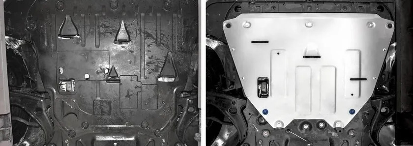Защита алюминиевая Rival для картера и КПП Volvo XC40 4WD 2017-2022 фото 3
