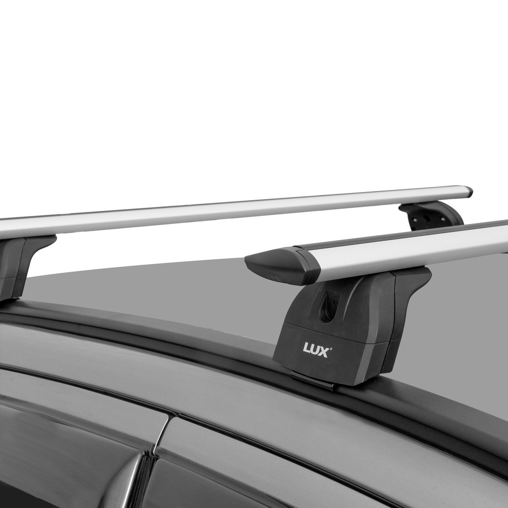 Багажник модельный на интегрированные рейлинги LUX БК2 крыловидные дуги фото 5