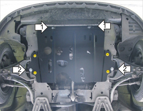 Защита Мотодор для картера, КПП Renault Kangoo I 1998-2003