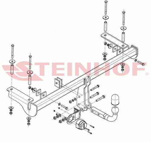 Фаркоп Steinhof для Honda HR-V 3/5 дверей GH (Mk.I) 2002-2006 шар А