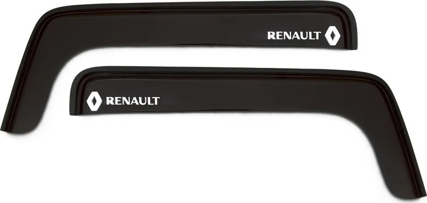 Дефлекторы REIN для окон (накладной скотч 3М) (2 шт.) Renault Premium 1996-2013 (короткий) Дымчатый